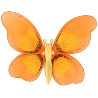 Украшение для штор "Бабочка" малая, цвет: оранжевый артикул 12129b.