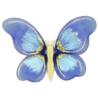Украшение для штор "Бабочка" малая, цвет: синий артикул 12131b.