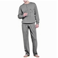Пижама мужская "Cotton Words" Размер: 52, цвет: Grigio Melange Scuro (серый) 6544 артикул 12184b.